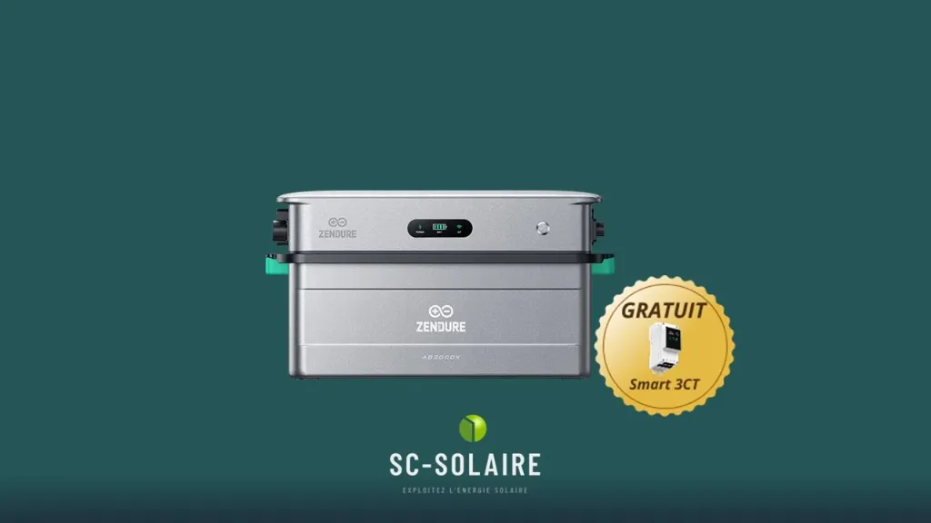 Solarflow 2400AC+AB3000X et un compteur 3CT Offert
