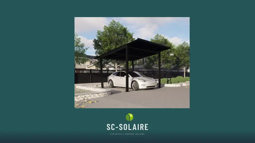 Carport Solaire Haut Rendement – 9 Panneaux 445W TOPCON – Kit Prêt à Poser